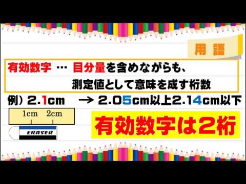 【3分】  有効数字とは？  【物理】