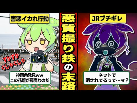 悪質な撮り鉄ずんだもんの末路【ずんだもん＆ゆっくり解説】