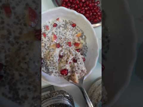 🥗oats chia Seeds pudding #weightloss #oatsrecipe #oatsforbreakfast #oatsrecipeforweightloss