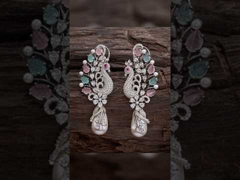 most beautiful American Diamond earrings collection/#american #dimond #jwellery #earrings #beautiful