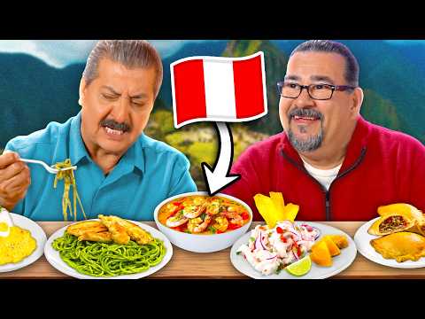 Mexican Dads TRY Peruvian Food!