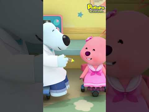 I am Not Afraid! | Vaccine Song🎵 #pororo #shorts #hospital