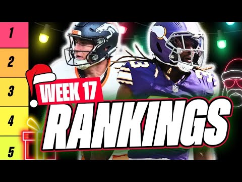 🔥 CHAMPIONSHIP RANKINGS for Week 17 Fantasy Football 🚀 | Fantasy Football Rankings