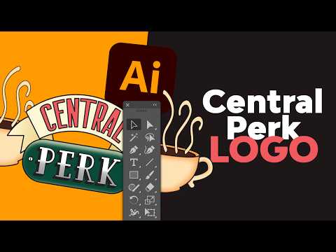 How to Draw the Central Perk Logo in Illustrator