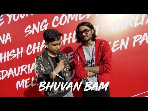 Bhuvan Bam at Youtube Fanfest Red Carpet(Mumbai) 2019