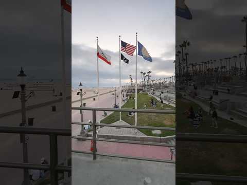 Huntington Beach Pier 🌊 #HuntingtonBeach #SurfCityUSA #OrangeCounty #California #shorts