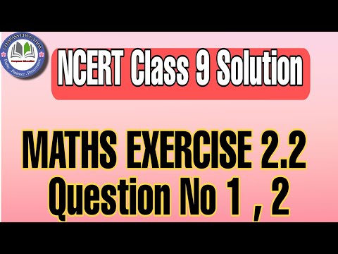 Class 9 Exercise 2.2 |question No 1,2 |maths| ncert