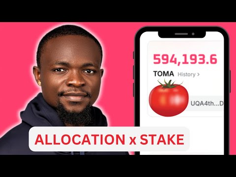 ToMarket Allocation - How To Withdraw & Stake Tomarket Airdrop