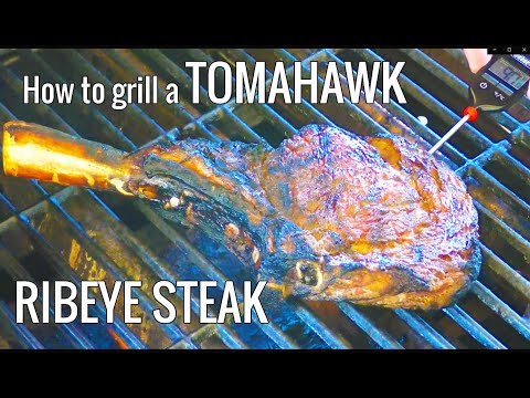 How to grill a tomahawk rib eye steak