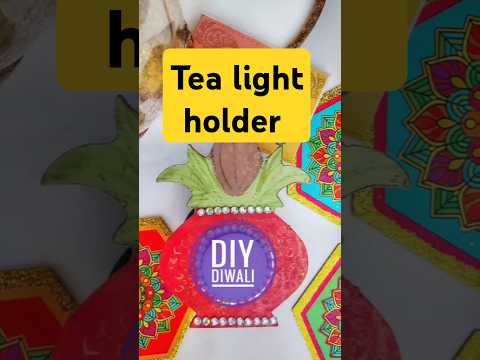 Diwali decor ideas 💡Diy Tealight holder