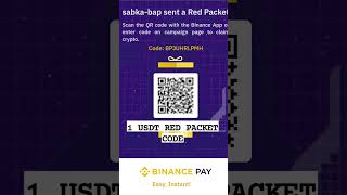 1 USDT RED PACKET CODE for Binance users     #redpocket #binance #giveaway #1usdt