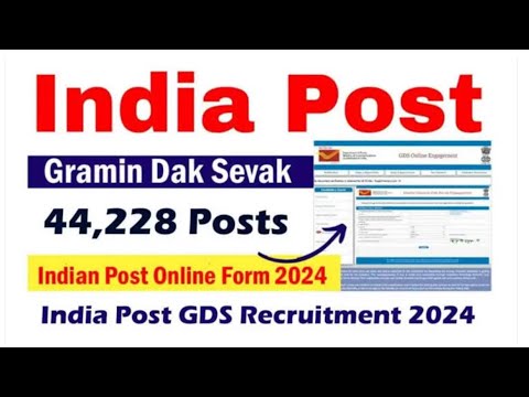 Post Office GDS Recruitment 2024 | India Post GDS 44228 Gramin Dak Sevak New Vacancy 2024 #gds #job