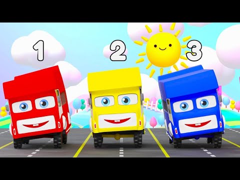 New Ten Little Buses | One Little Two Little Three Little | Pilli Go | Nursery Rhymes & Kids Songs