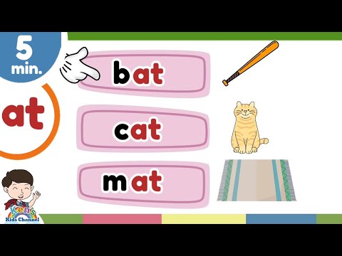 CVC Words | "at" Family | Short Vowel a | Learn to Read | Reading Phonics for Kids