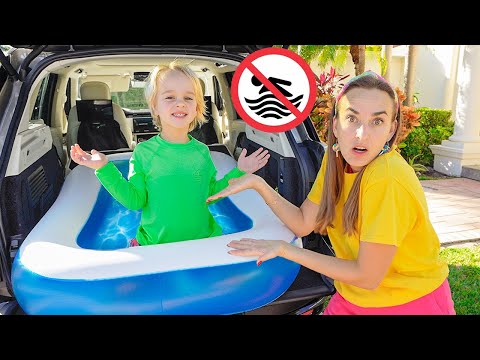 Inflatable Pool Adventure with Chris and friends!