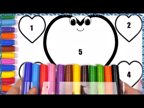 Shapes ) Heart Coloring Pages Big marker Pencil / Akn Kids House