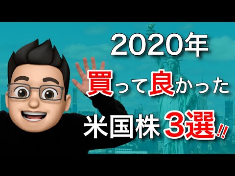 【年末企画】2020年買ってよかった米国株3選！