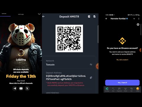 How to Add $HMSTR Token Deposit Address in Hamster Kombat | Binance Users