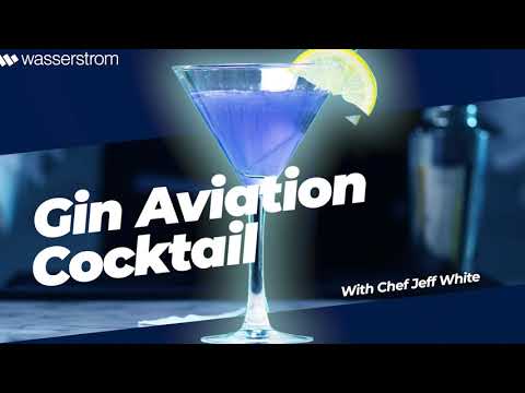 Preparing an Aviation Cocktail with an Arcoroc Excalibur Glass