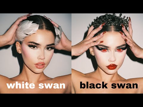 white swan to black swan *Halloween GRWM*