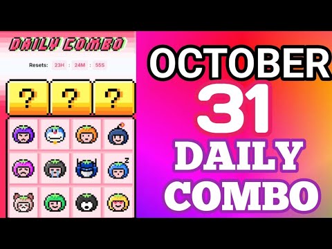 Ootober 31th Daily Combo Code Today Tomarket 🍅 Airdrop