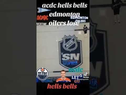 Acdc hells bells 80s music Edmonton oilers lose #NHL #oilers #hockey #acdc #fyp#80s#music#shorts