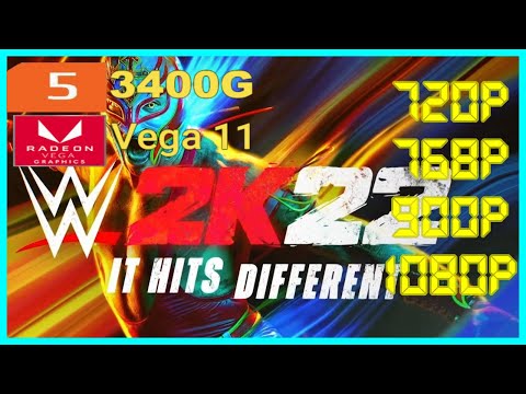 WWE 2k22 | Ryzen 5 3400G Vega 11 2x8 (2666MHz) 16GB RAM