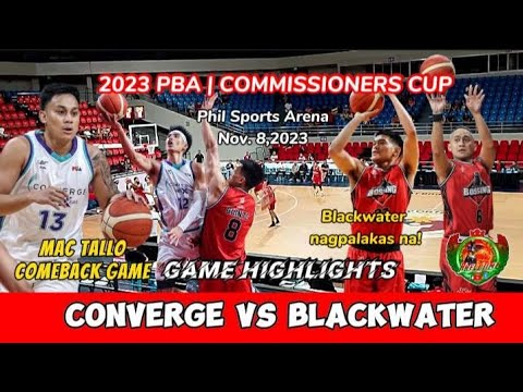 Converge vs Blackwater | Unang panalo ng Blackwater tinambakan ang Converge |