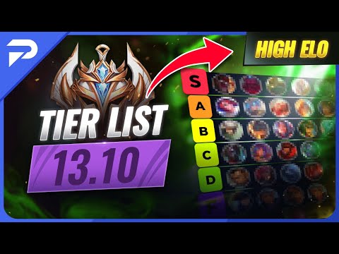 NEW PATCH 13.10 HIGH ELO TIER LIST - League of Legends Season 13