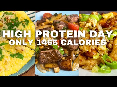 FULL DAY OF HEALTHY EATING | Low Calorie High Protein Recipes