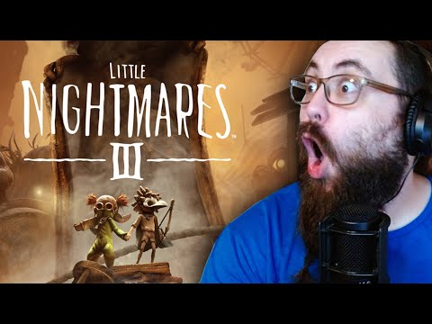 LITTLE NIGHTMARES 3 TRAILER!!! MY REACTION!! GAMESCOM 2023