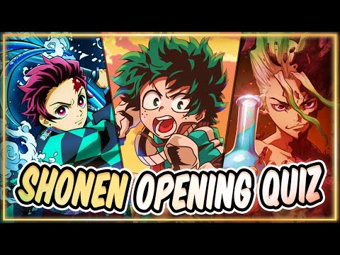 Guess the Anime Opening [Very Easy - Very Hard] Shonen Anime Quiz