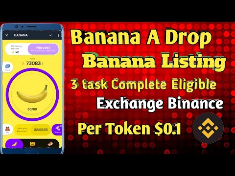 Banana telegram airdrop | Banana New Update | Banana pells token usdt withdraw | #Bananaairdrop​