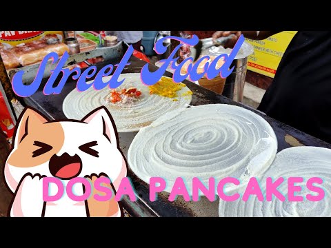 The MOST PERFECT Dosa Pancakes I have ever seen - Street Food India