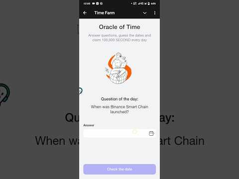 When was Binance Smart Chain launched? | Time Farm Answer| #oracleoftime