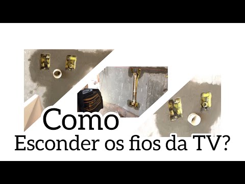 CONSTRUINDO A PRÓPRIA CASA #131-Como esconder os fios da TV na parede