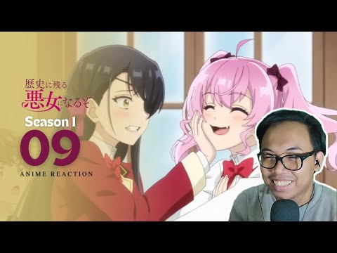 FRAMING - Rekishi ni Nokoru Akujo ni Naru zo EPISODE 9 REACTION INDONESIA