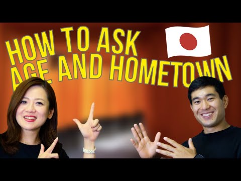 How to ask about birthplace and age in Japanese　N5