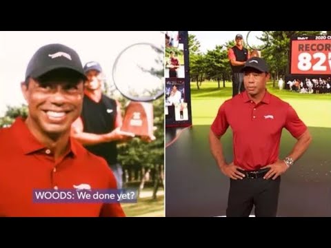 Tiger Woods left red-faced after being forced to watch PGA video - 'We done yet?