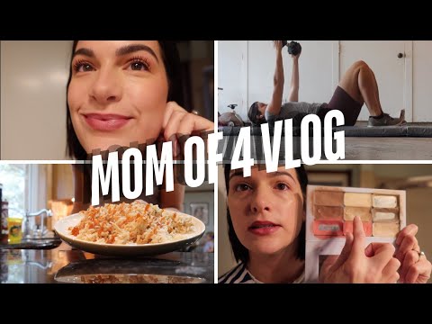 BUSY DAY IN THE LIFE OF A MOM OF 4 | EASY AT HOME MEALS | HIGH PROTEIN FOOD | GUT HEALTH & FITNESS