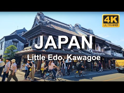 Day-trip from Tokyo | Little Edo, Kawagoe, Saitama, Japan | Miffy Shopping | 4K Walking Tour