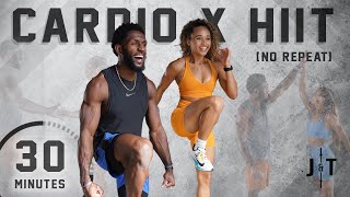 30 Minute Full Body Cardio HIIT Workout [NO REPEAT]