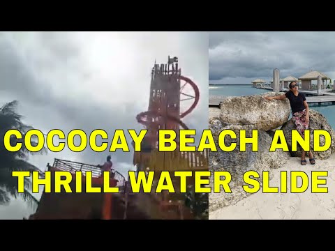 Vlog #1070 COCOCAY BEACH ⛱️🏖️ AND THRILL WATER SLIDE AT WATER PARK BAHAMAS