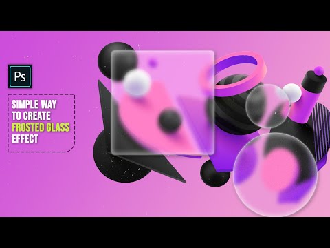 SIMPLE WAY TO CREATE FROSTED GLASS EFFECT IN ADOBE PHOTOSHOP CC BY DAILYCREATICS | LEARN AND GROW