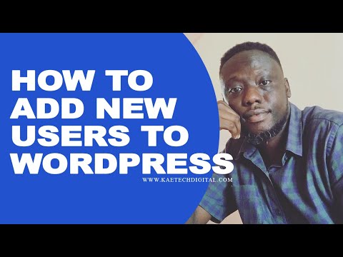 How to add a new user to your WordPress Website