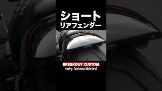 ショートリアフェンダー‼️ブレイクアウト女子のカスタムとは⁉️#harleydavidson  #ハーレーダビッドソン#ブレイクアウト