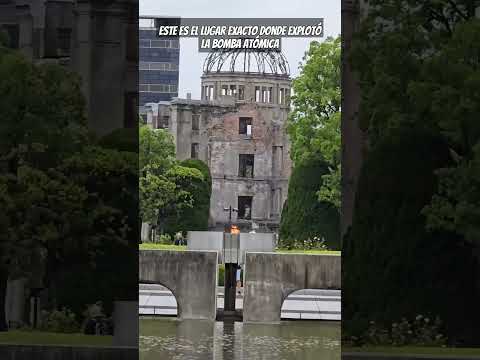 Aquí explotó la bomba atómica #spanishlanguagelearning #hiroshima #travelvlog