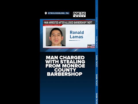 Man charged with stealing from Monroe County barbershop