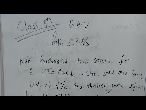 class 8 D.A.V math's profit and loss question #maths #davschoolmaths #cbse #icse