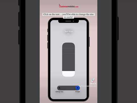 Did you know you can change your text size on your control centre!💬